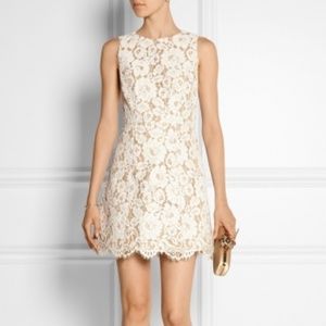 Alice + Olivia White Lace Dress (Size 6)
